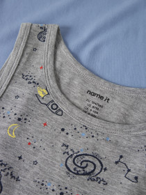 NAME IT 2-Pak Tank Toppe Grey Space